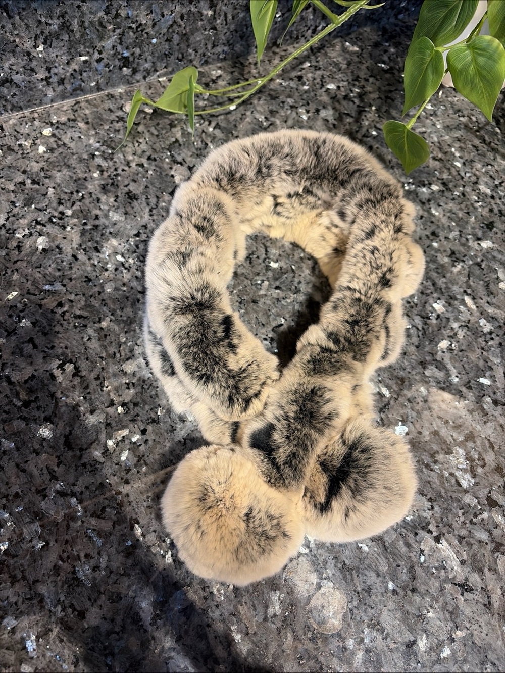 BELLE FARE Real Rex Rabbit Fur Scarf Neck Warmer Soft